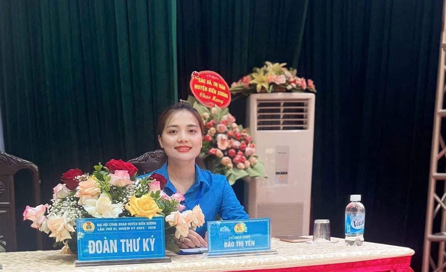 Ms. Dao Thi Yen believes in the innovations of the Trade Union in the 2026 - 2031 term. Photo: Character provided