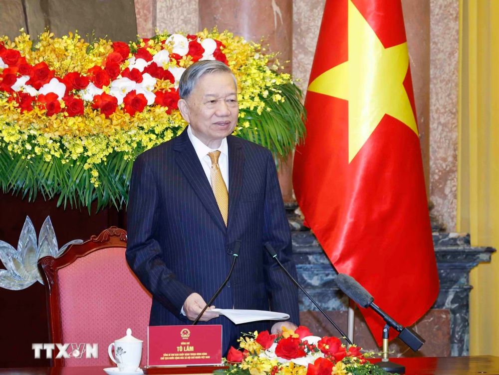 Tổng Bí thư, Chủ tịch nước Tô Lâm nhấn mạnh yêu cầu khơi dậy tinh thần “Tuổi cao - Gương sáng” trong giai đoạn phát triển mới. Ảnh: TTXVN