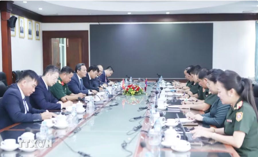 Overview of the working session. Photo: VNA