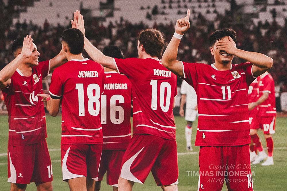 The Indonesian team played explosively to win 3-0 against Oman at Gelora Bung Karno stadium. Photo: PSSI
