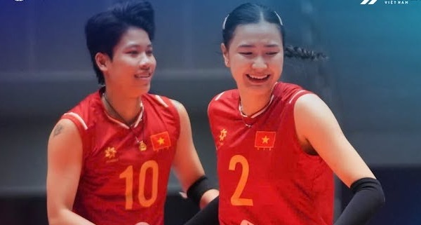 Vietnamese women's volleyball team meets Lebanon at AVC Cup 2026. Photo: VFV