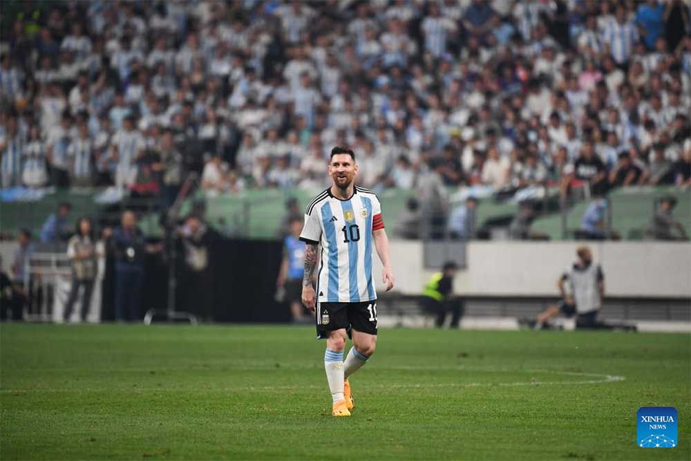 Striker Lionel Messi. Photo: Xinhua