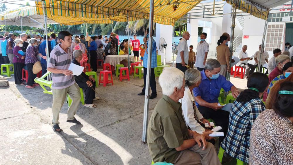 The grassroots trade union of Tri Ton Medical Center hopes that there will be a mechanism to support increased income for officials and employees at public health facilities, especially at the grassroots level and in difficult areas. Photo: Grassroots Trade Union of TTYT