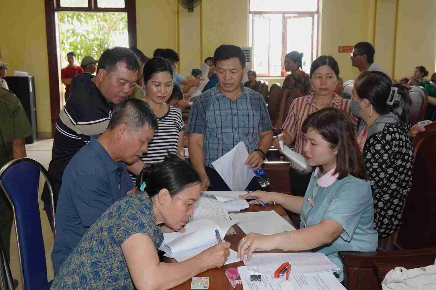The majority of households agreed and coordinated to carry out site clearance for the project. Photo: Nguyen Trai Commune