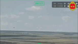 Russian UAV attacks Ukrainian UAV. Photo: Russian Ministry of Defense