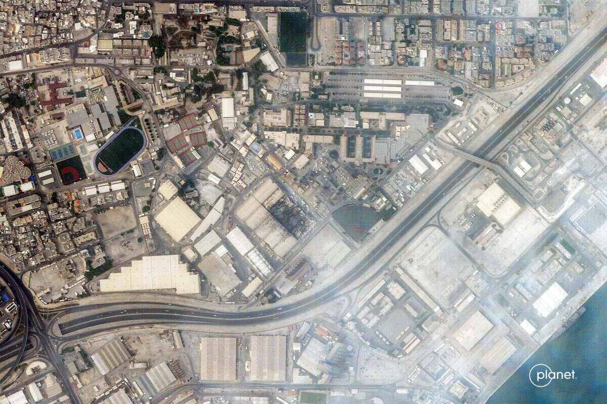 Satellite image of US 5th Naval Base in Bahrain. Photo: AFP
