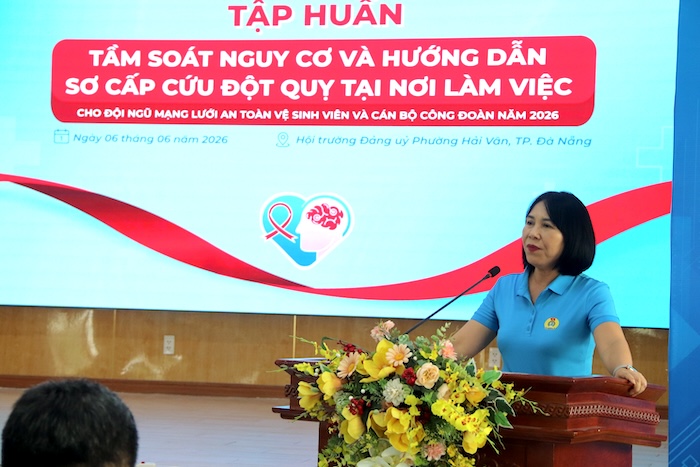 Bà Hồ Thị Lan Hương - Phó Chủ tịch LĐLĐ TP Đà Nẵng. Ảnh: Nguyễn Linh