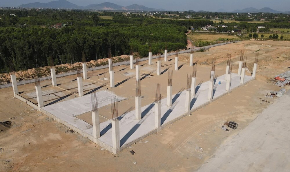 Các hạng mục thi công chậm, có nguy cơ không đảm bảo tiến độ. Ảnh: Trần Tuấn