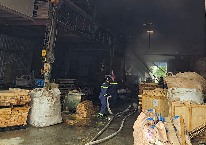 Fire scene. Photo: Hai Phong Police