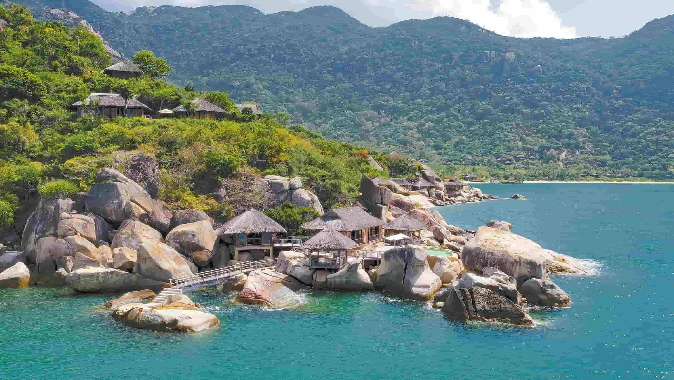 Six Senses Ninh Van Bay (Khánh Hòa) giành chiến thắng ở hạng mục Eco-Hotel of the Year (Khu nghỉ dưỡng xanh). Ảnh: Six Senses