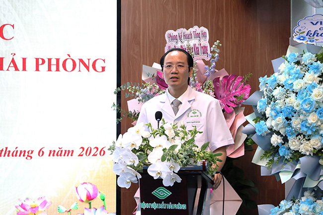 Bác sĩ CKII Nguyễn Đức Quân, Giám đốc Bệnh viện Mắt Hải Phòng. Ảnh: Cổng TTĐT Hải Phòng
