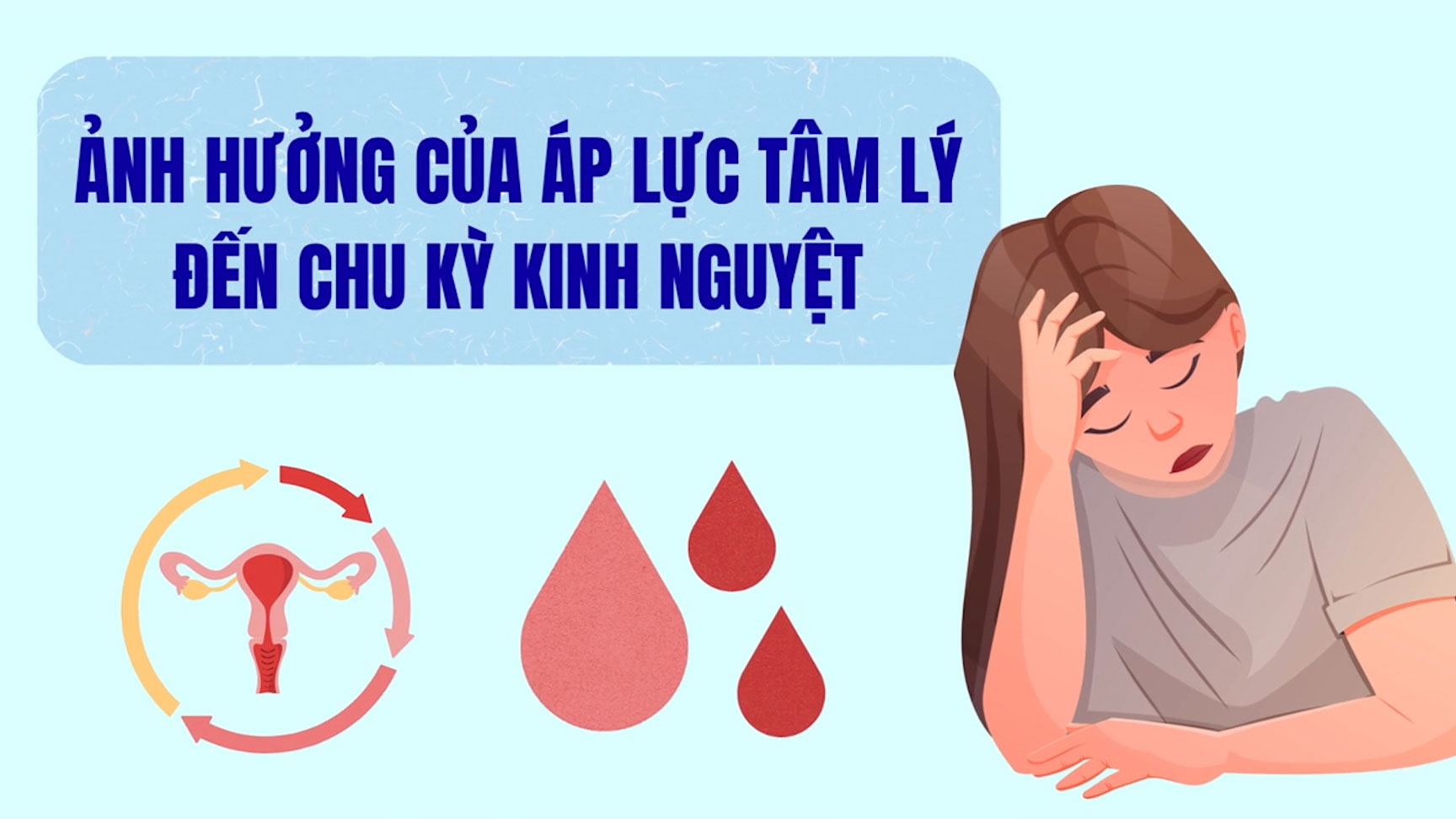 The impact of psychological pressure on the menstrual cycle.