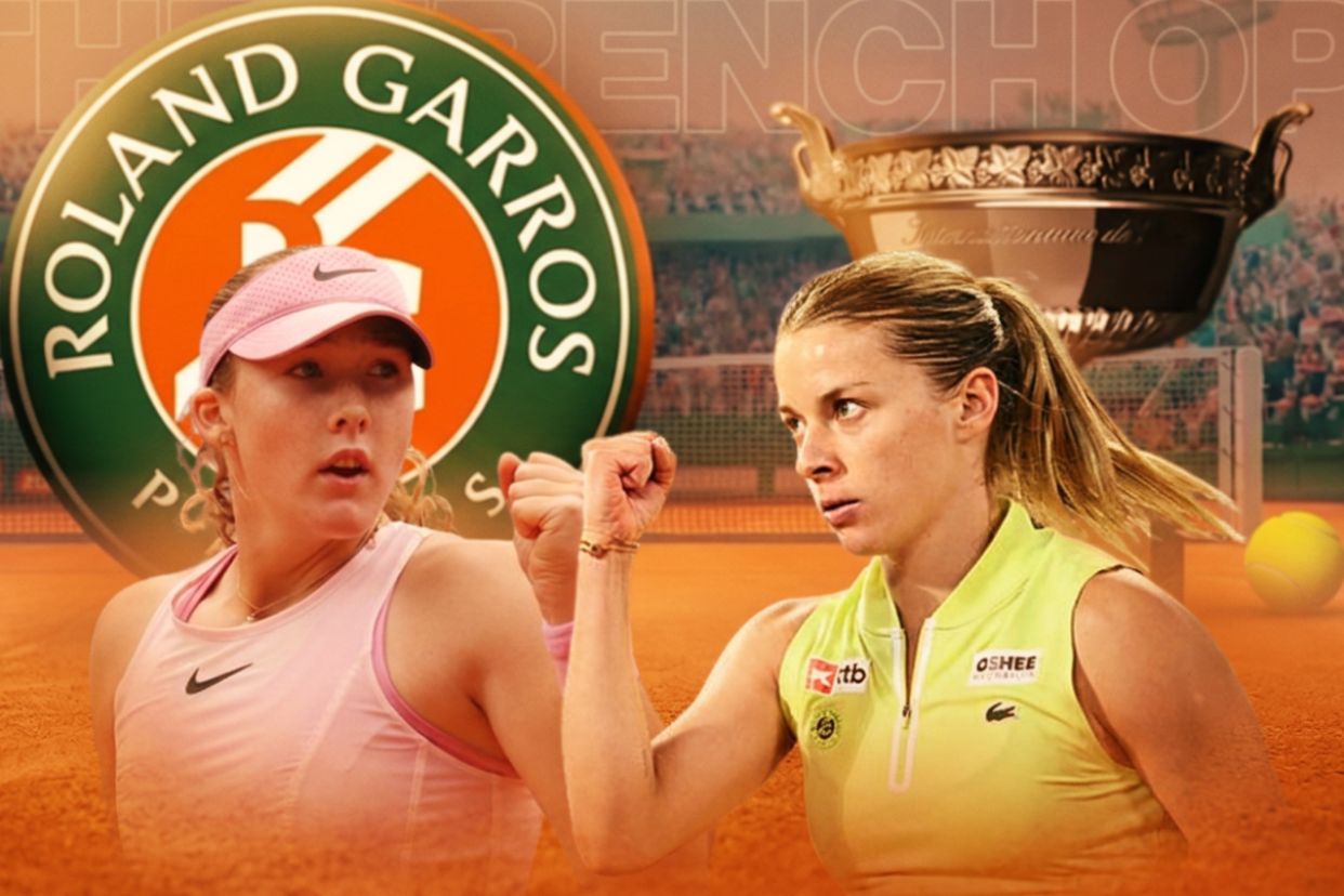 Mirra Andreeva and Maja Chwalinska compete for the Roland Garros 2026 championship. Graphic: Le Vinh