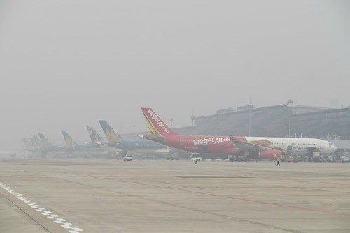 Noi Bai airport has repeatedly warned about unmanned aerial vehicles. Photo: NIA