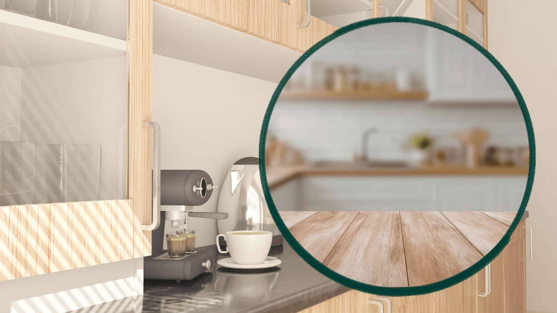 Arranging items reasonably helps the kitchen counter surface to be neat, creating a cleaner and more airy feeling. Graphics: Thanh Thanh