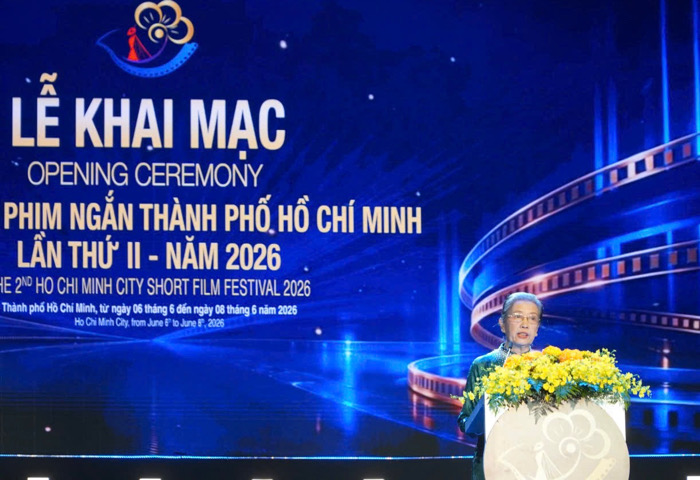Bà Dương Cẩm Thuý - Chủ tịch Hội Điện ảnh TPHCM. Ảnh: Mai Anh.
