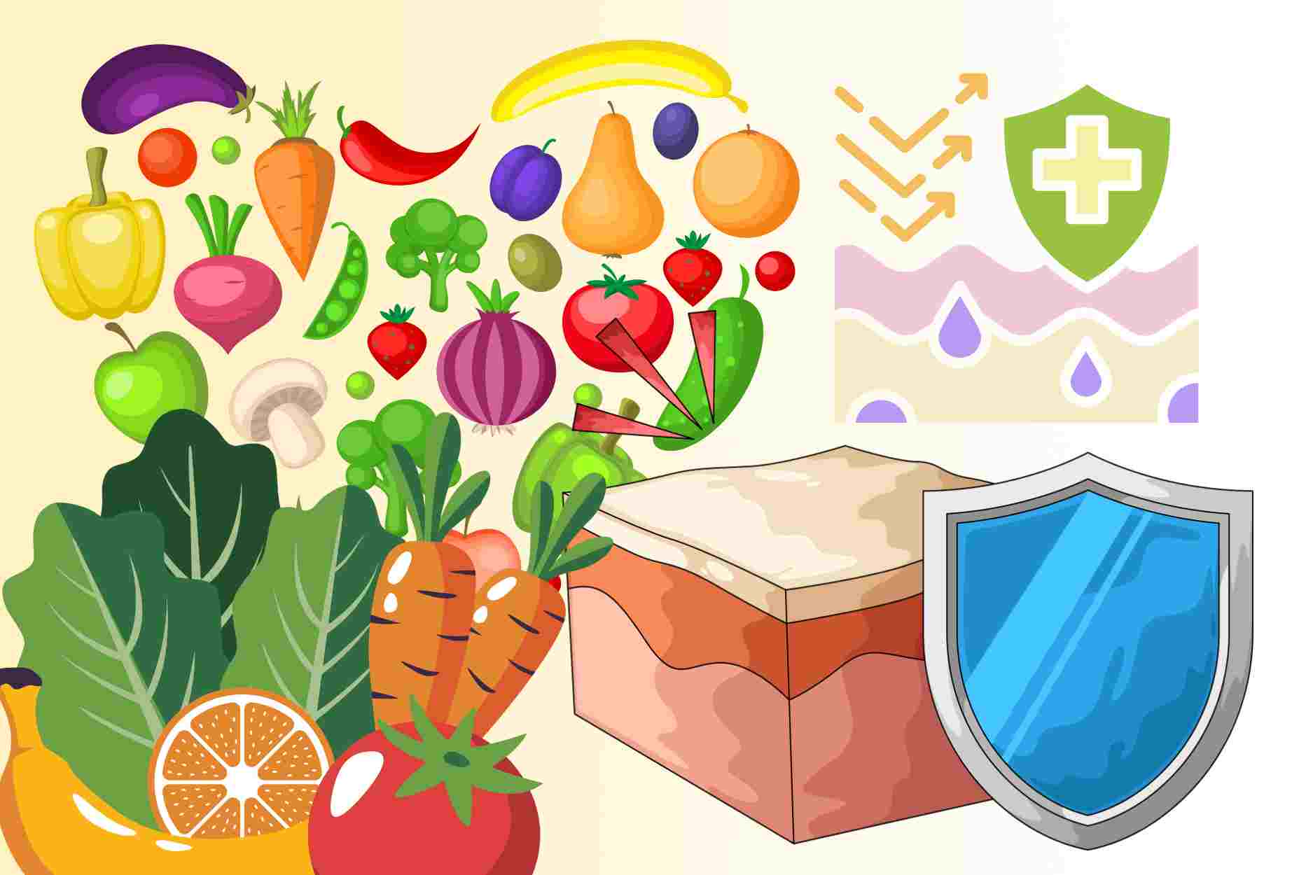 Suggesting 5 types of tubers and fruits to support skin protection on hot sunny days