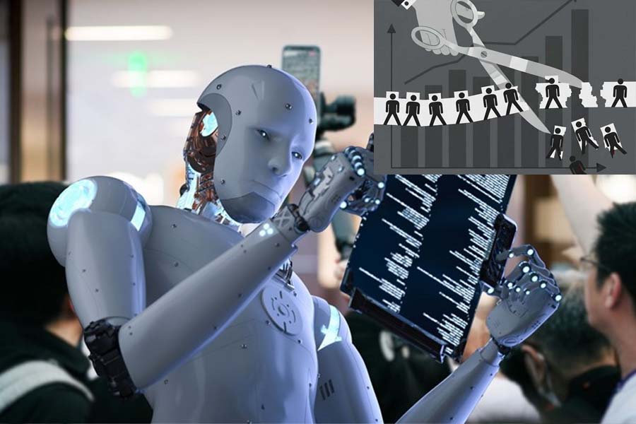 From Google to Amazon, Meta or Oracle, many technology corporations are streamlining their personnel to shift resources to AI. Graphics: Cat Tien