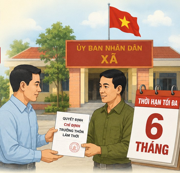 Chính thức quy định thời gian giữ chức của Trưởng thôn lâm thời. Ảnh AI
