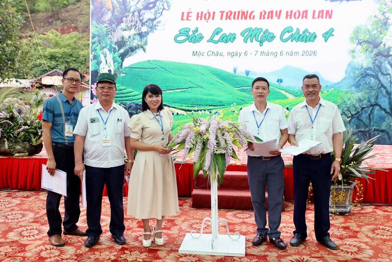 Moc Chau Orchid Display Festival, Son La province, 2026. Photo: Anh Duc