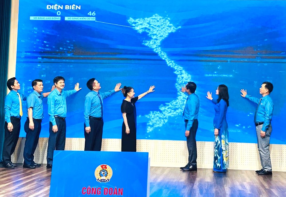 On the morning of June 7, the Vietnam Trade and Industry Union responded to the launching ceremony of the emulation movement "Good labor, high productivity, good income" for the 2026-2031 period. Photo: Thuy Linh