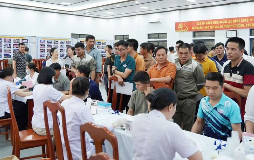 Mitraco Ha Tinh Trade Union strengthens health care for workers. Photo: Ha Tinh Trade Union