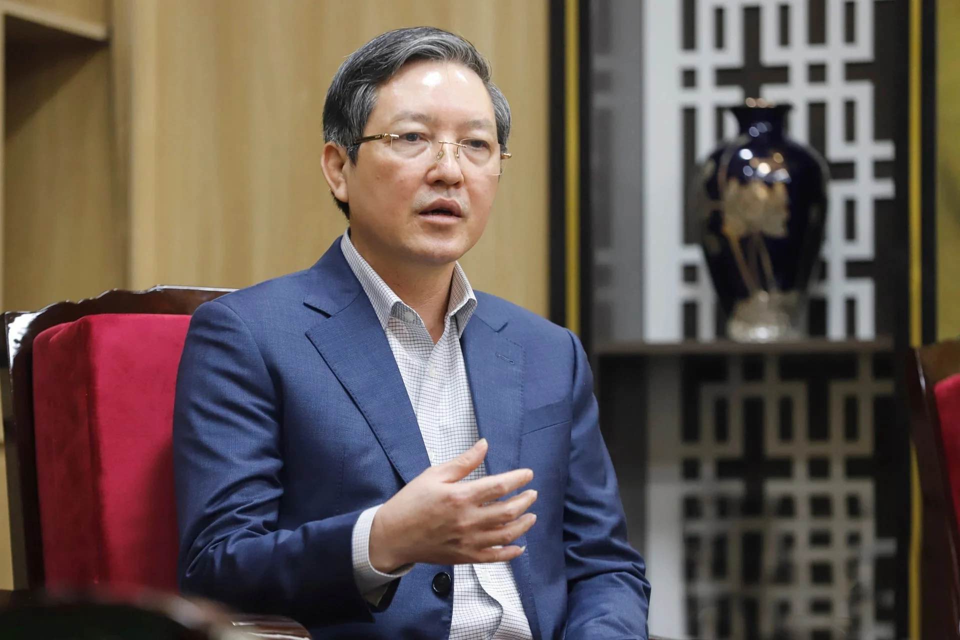 Comrade Luong Quoc Doan - Member of the Party Central Committee, Vice Chairman of the Central Committee of the Vietnam Fatherland Front, Chairman of the Central Executive Committee of the Vietnam Farmers' Union. Photo: Thu Ha