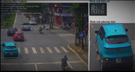 The car owner was fined in Ninh Binh. Photo: Ninh Binh Traffic Police