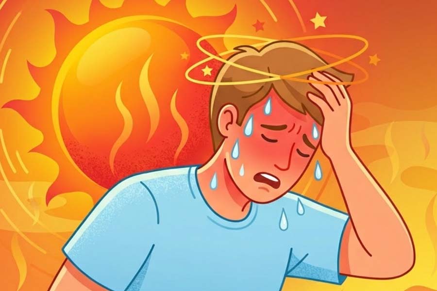 Intense heat can cause dizziness and nausea in just a few minutes. Graphics: Thien Nhan