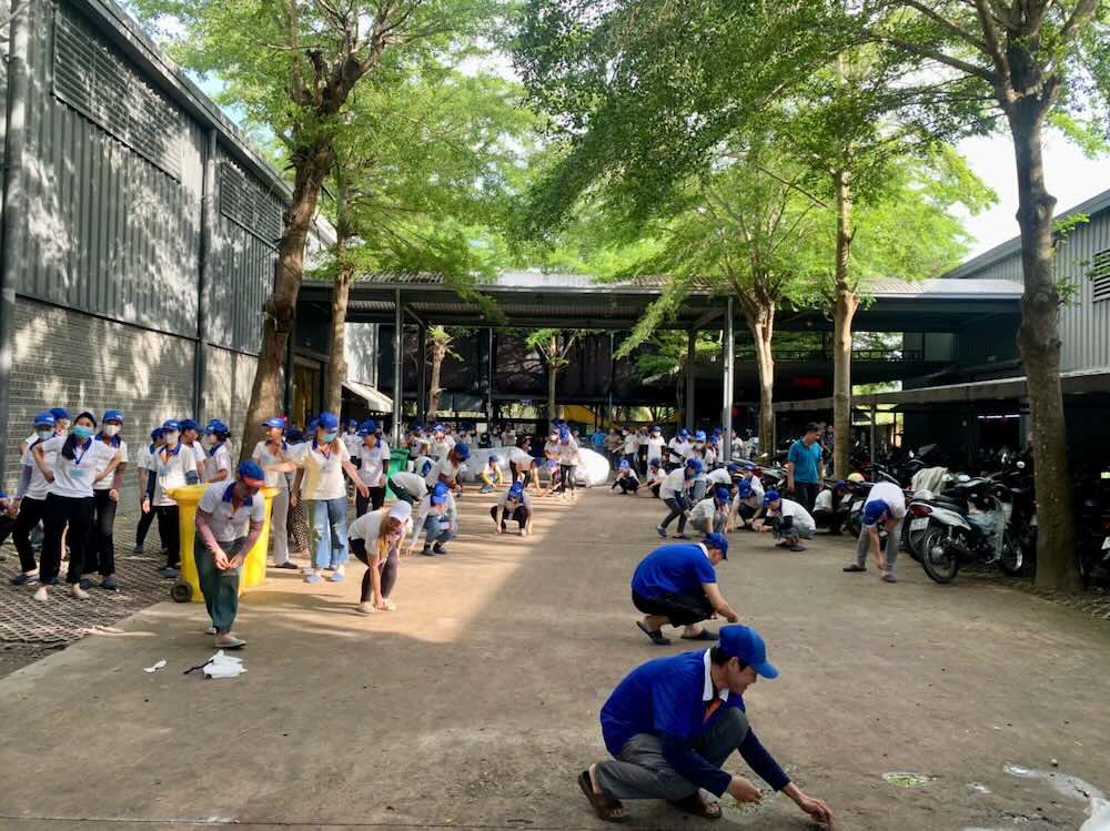 Công đoàn xã Thường Phước tổ chức lễ ra quân thực hiện các hoạt động bảo vệ môi trường, thu hút đông đảo đoàn viên, người lao động