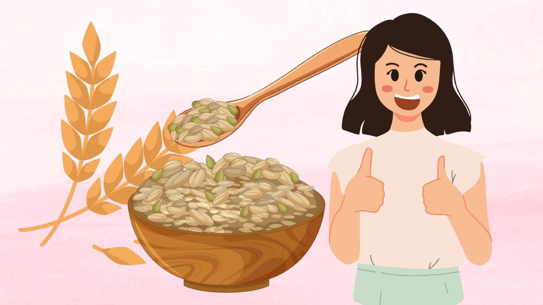 Oats are a popular whole grain cereal, good for health. Graphics: Thanh Thanh