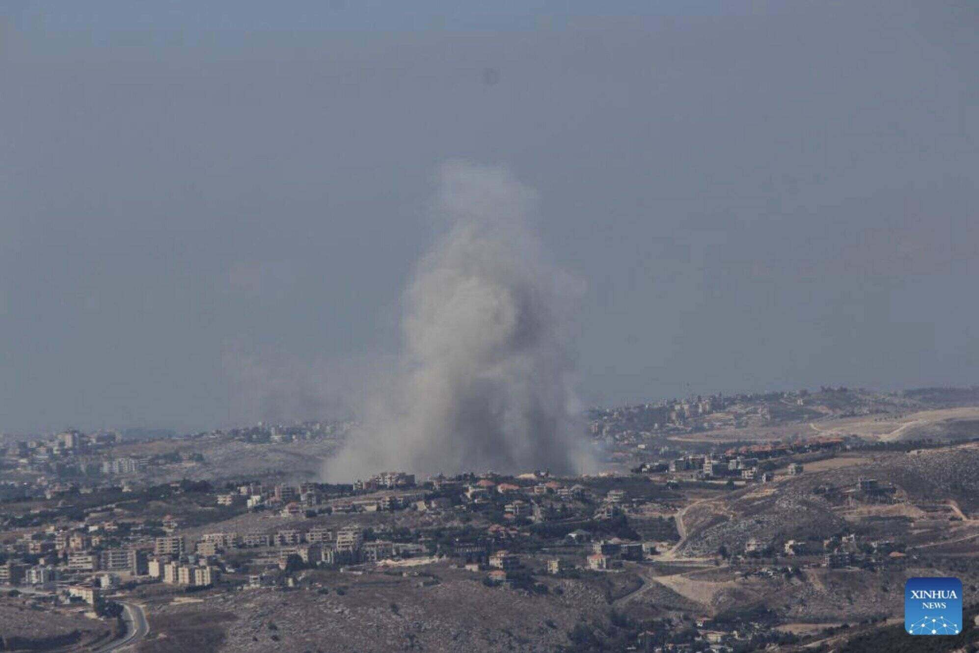 An Israeli attack on Lebanon. Photo: Xinhua