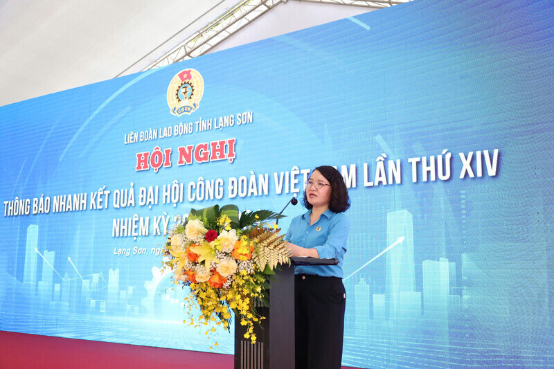 Applying science and technology, digital transformation in trade union activities was emphasized at the Launching Ceremony of the emulation movement "Good labor, high productivity, good income" for the period 2026 - 2031. Photo: Khanh Linh