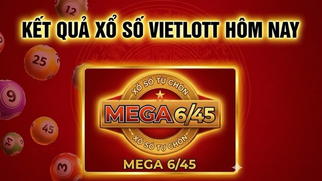 Vietlott lottery results today (June 7) Mega 6/45.
