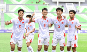 U19 Vietnam meets U19 Indonesia in the final round of the U19 Southeast Asian group stage. Photo: VFF