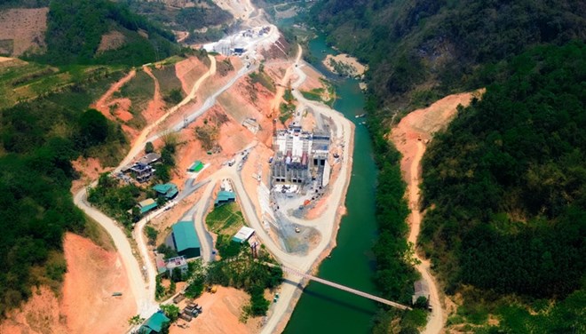 Song Gam Hydropower Joint Stock Company under PC1 continues to be leased 12,000m2 of land to serve hydropower construction. Photo: Tan Van