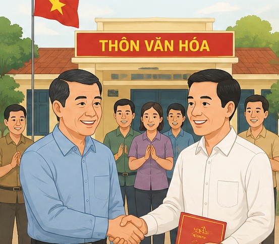 For cases where it is necessary to shorten or extend the term of the Village Head for more than 6 months, the decision-making authority is no longer at the commune level. Photo: AI