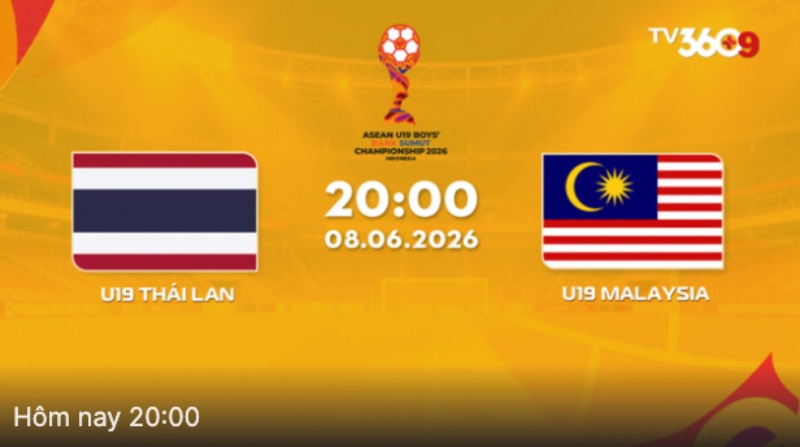 U19 Thailand meets U19 Malaysia in the final round of the U19 Southeast Asian group stage. Photo: TV360
