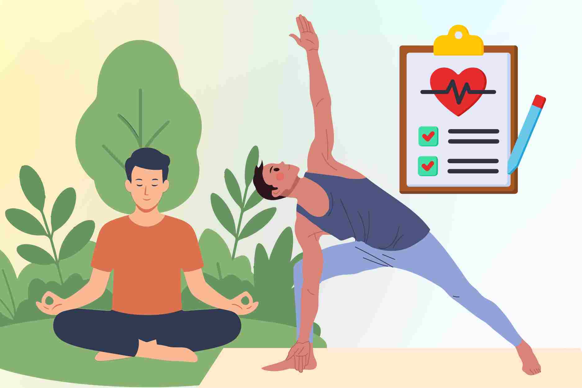 Safety notes when practicing yoga at home