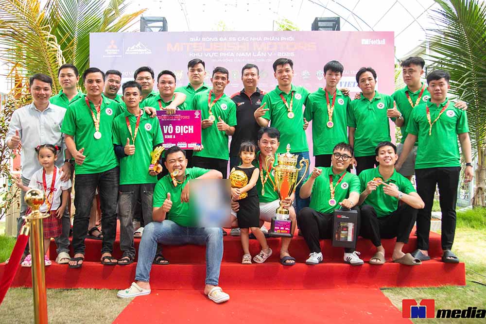 Mitsubishi Long An won the S5 football tournament of Mitsubishi Motors distributors 2026. Photo: TN Media
