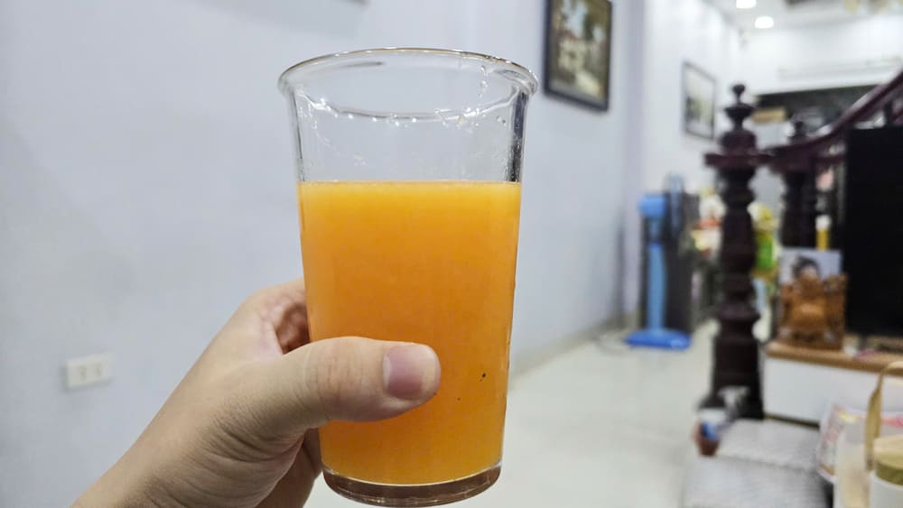 Benefits. Drinking orange juice regularly will help strengthen the immune system and supplement vitamins for the body. Photo: Tuan Dat