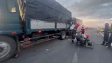 Scene of the accident on the Bai Vot - Ham Nghi expressway, causing 3 casualties. Photo: Hoang Anh