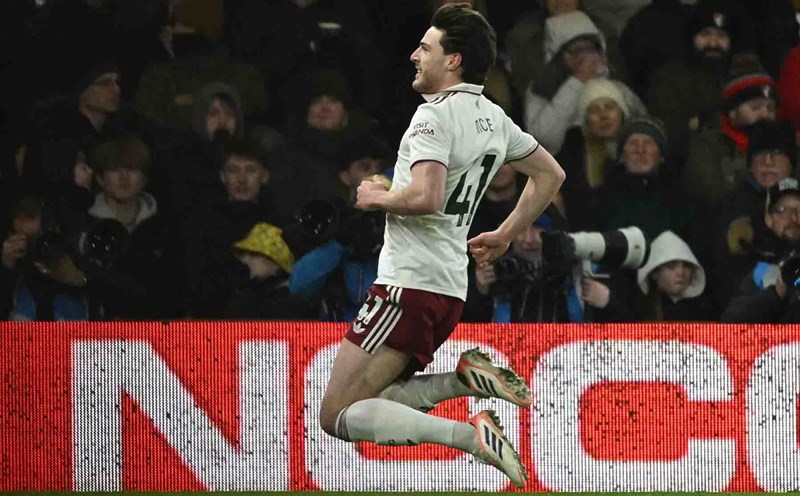 Declan Rice sẽ là ngôi sao quan trọng hàng đầu của đội tuyển Anh tại World Cup 2026. Ảnh: AFP