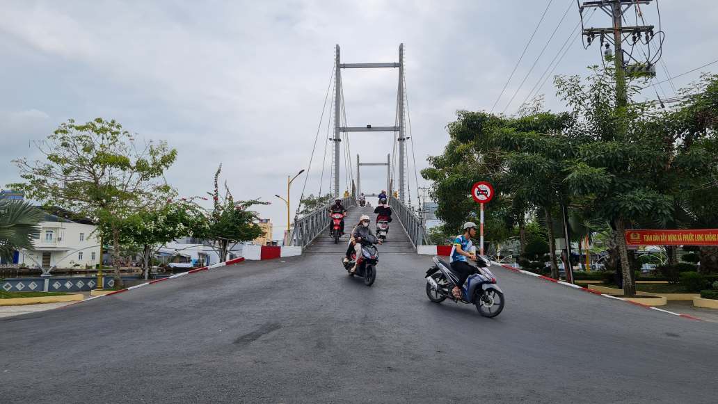 Một góc đô thị xã Phước Long, Cà Mau hiện nay. Ảnh: Nhật Hồ.