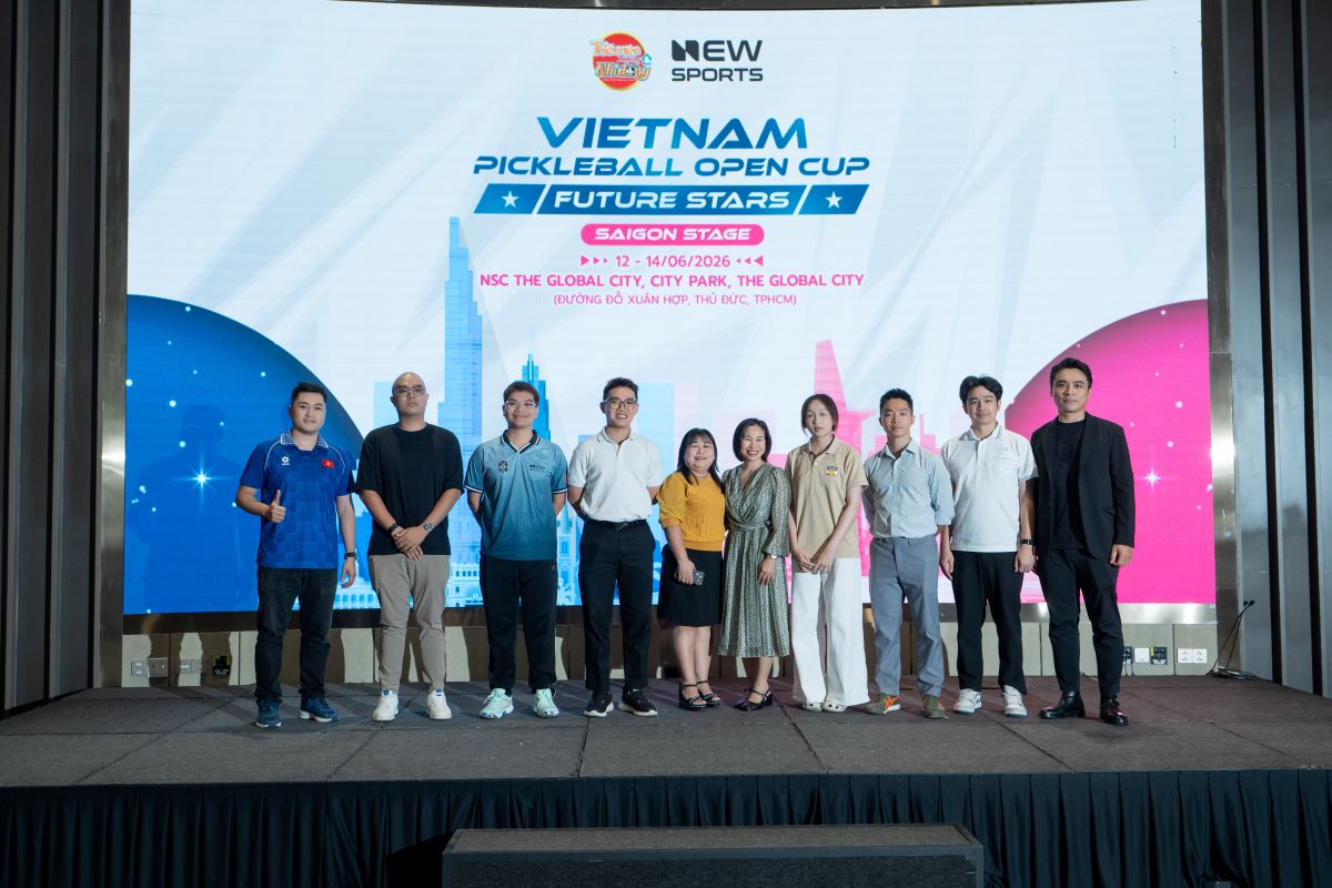 The Vietnam Pickleball Open Cup - Future Stars 2026 (VPC) Saigon leg is a festival for young people passionate about this sport. Photo: The Anh