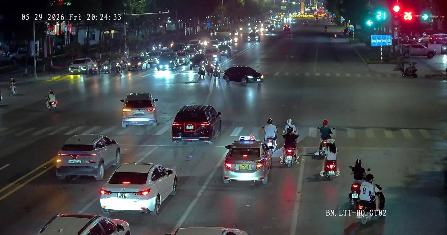 Car owner fined remotely in Bac Ninh. Photo: Bac Ninh Traffic Police