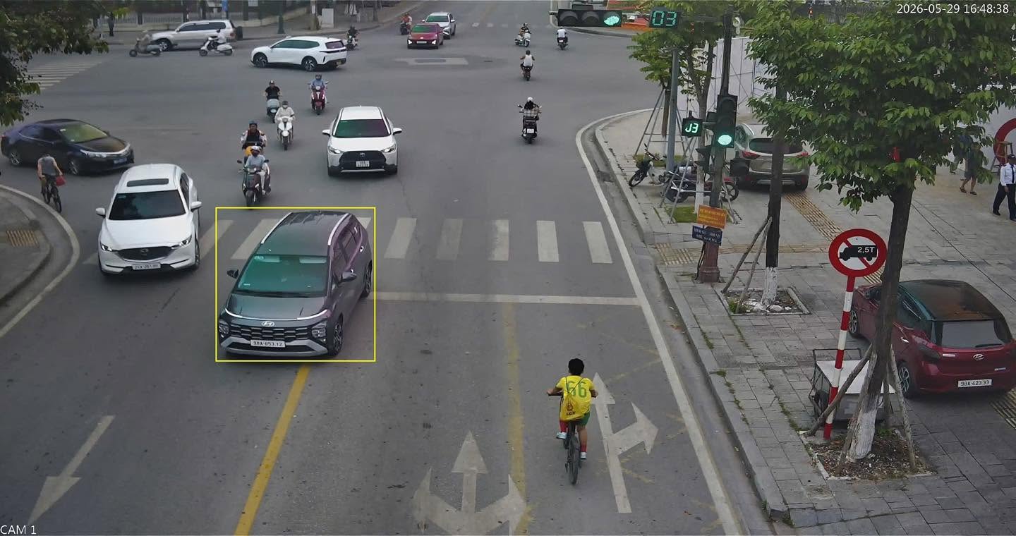 The car owner was fined in Bac Ninh. Photo: Bac Ninh Traffic Police