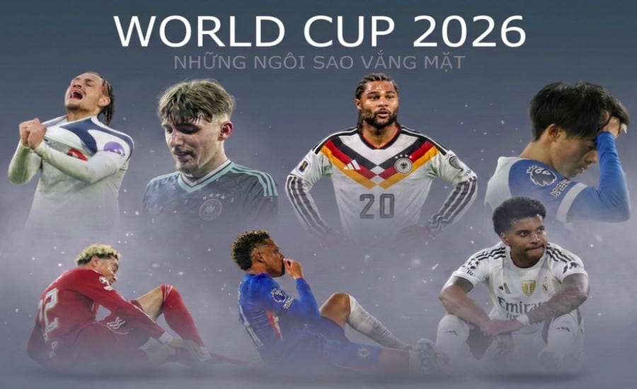 Quite a few famous stars missed the 2026 World Cup due to injuries. Graphics: Le Vinh