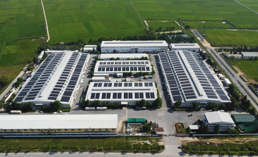 Solar power project implemented by Constant Energy in Vietnam. Photo: Provided by Constant Energy