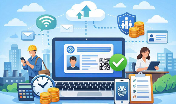 Can register to receive an electronic social insurance book. Graphics: Huong Giang